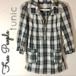 plaid tunic DONATED
